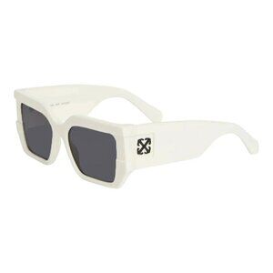 NEW OFF-WHITE SUNGLASSES WHITE GREY UNISEX EYEWEAR OFF-WHITE OERI148 DOVER 0107